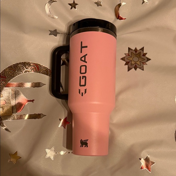 Stanley 40oz Messi edition Blush Pink Travel Mug with Black Handle - Picture 2 of 3